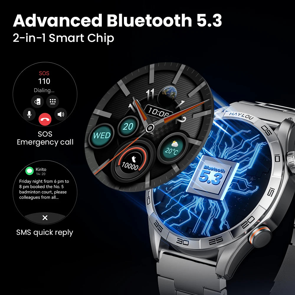 Solar 5 Voice Calling Smartwatch 1.58'' AMOLED Display 60Hz Smart Watch