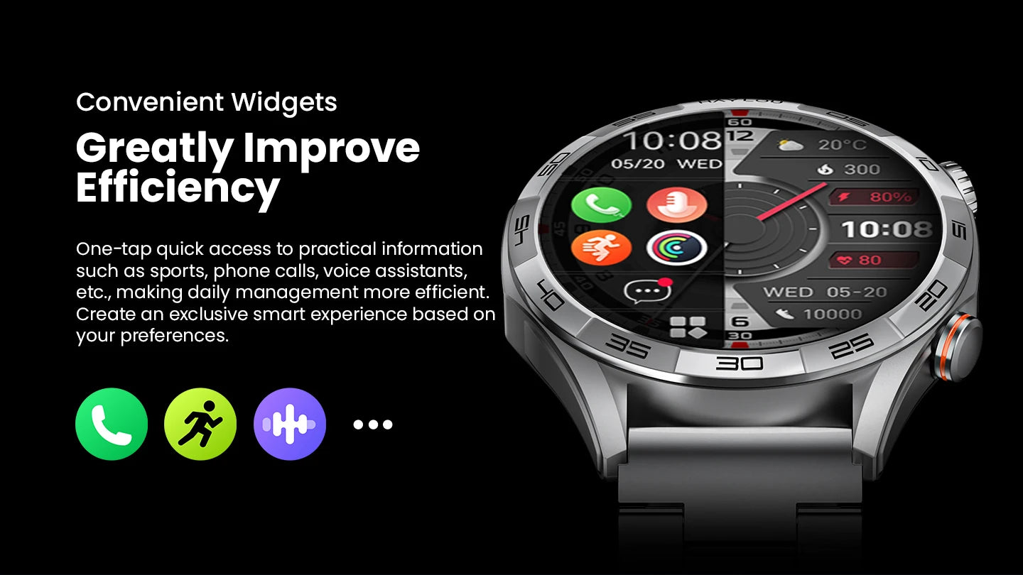 Solar 5 Voice Calling Smartwatch 1.58'' AMOLED Display 60Hz Smart Watch