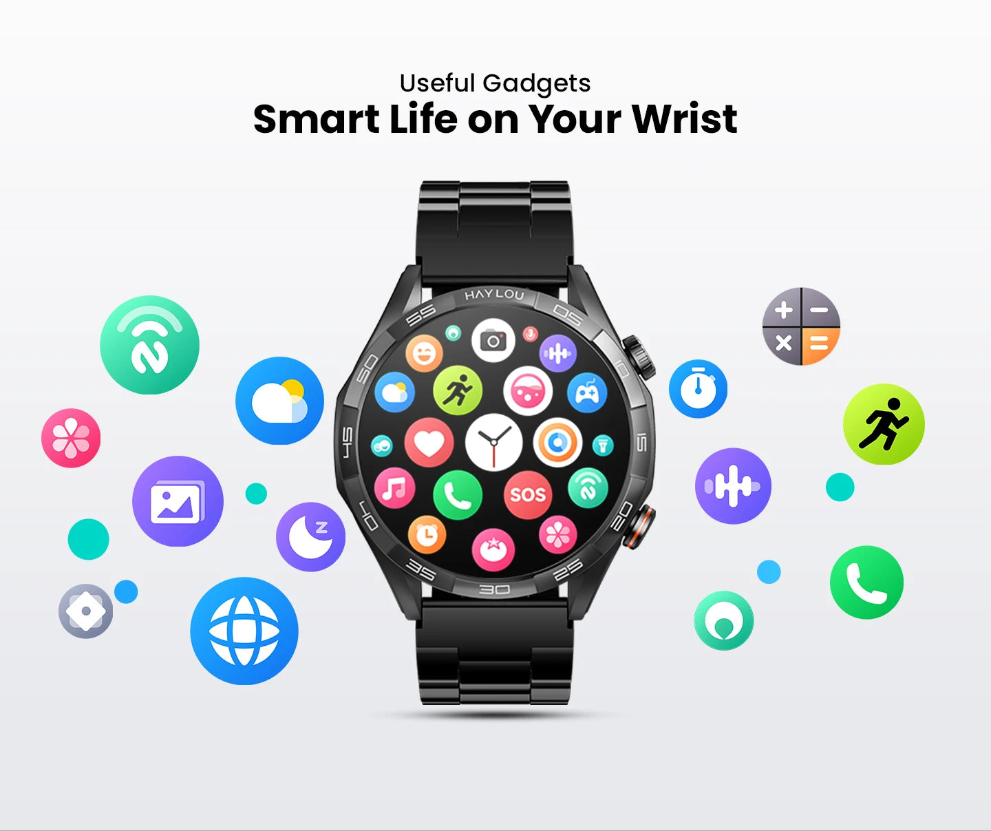 Solar 5 Voice Calling Smartwatch 1.58'' AMOLED Display 60Hz Smart Watch