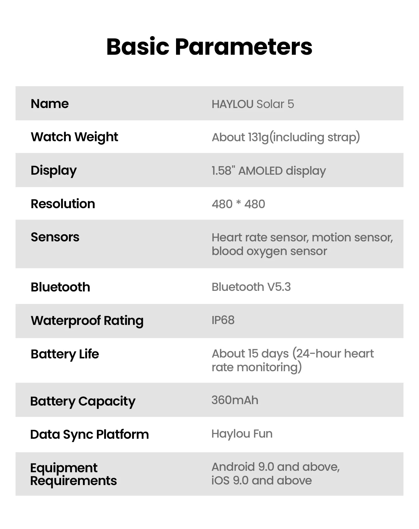Solar 5 Voice Calling Smartwatch 1.58'' AMOLED Display 60Hz Smart Watch